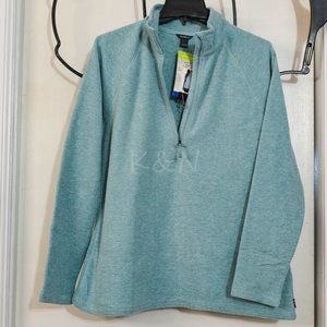 Eddie Bauer Ladies' Fleece 1/4 Zip   Teal
